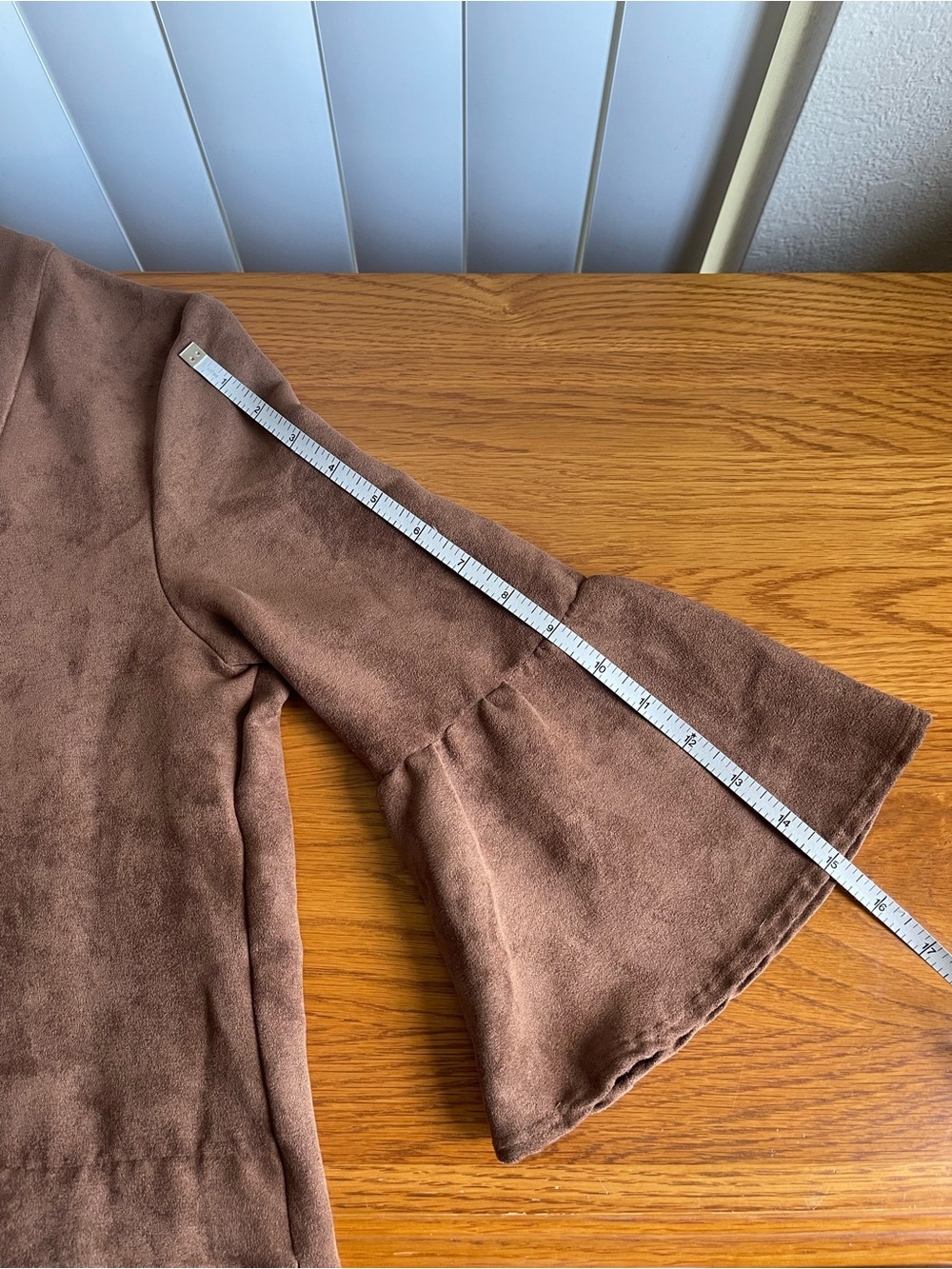 Jude Connally Kerry Faux Suede Dress Brown XS - Picture 9 of 14
